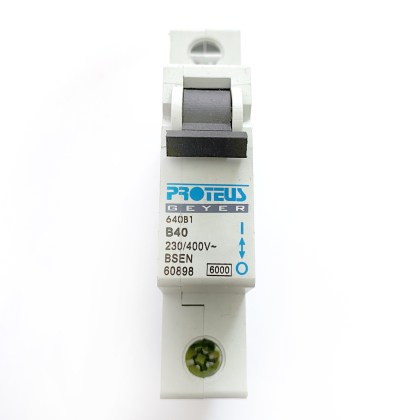 Proteus Geyer 640B1 B40 40A 40 Amp MCB Circuit Breaker Type B